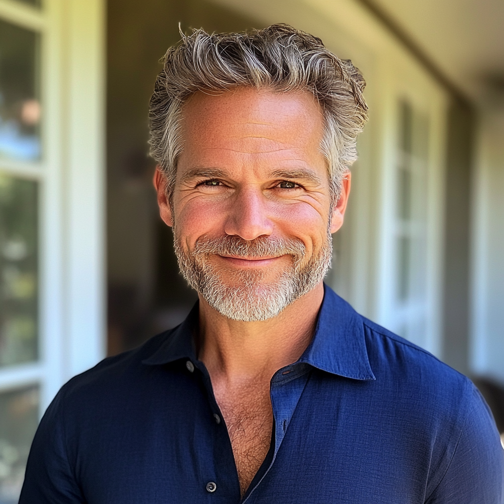 A smiling older man | Source: Midjourney