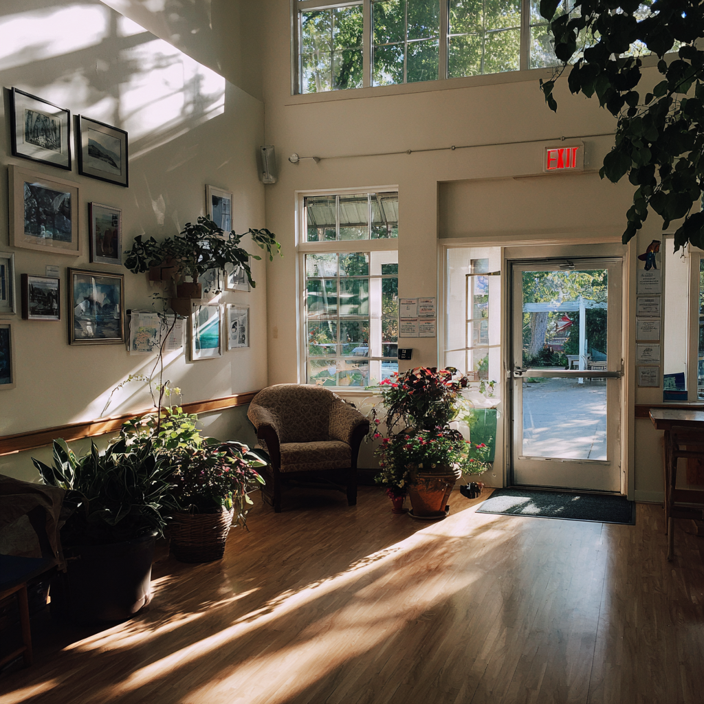 The interior of a senior center | Source: Midjourney