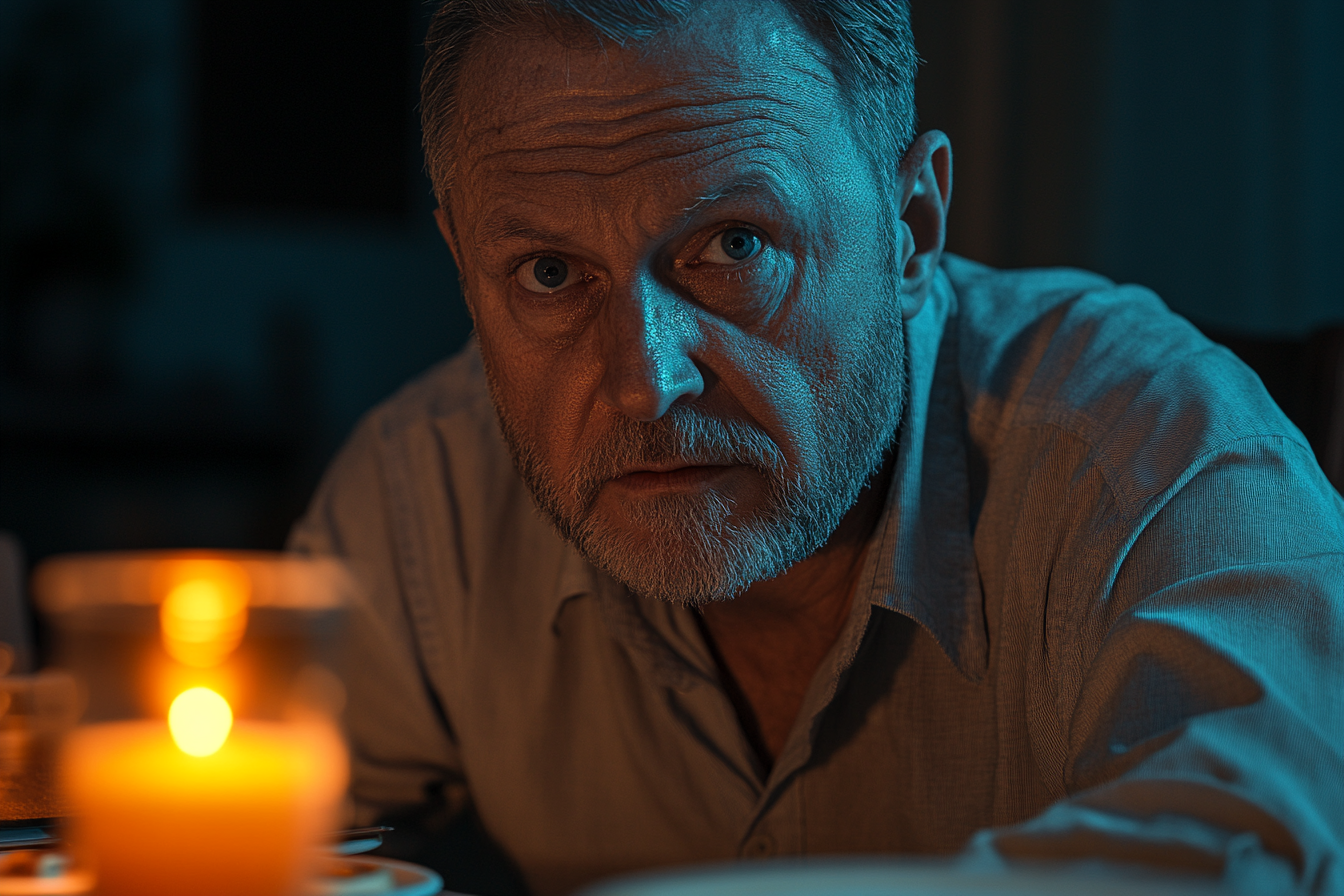 A man at a dinner table | Source: Midjourney