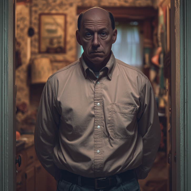 A serious man | Source: Midjourney