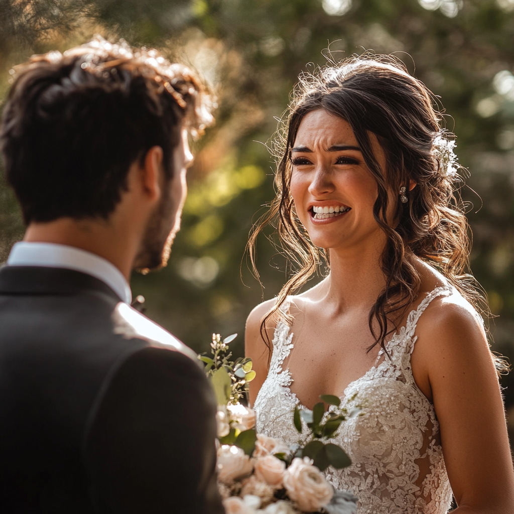 Bride and groom having a fight | Source: Midjourney