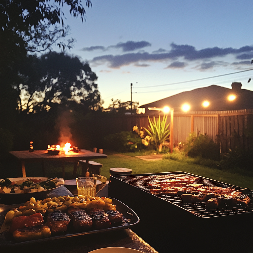 Une soirée barbecue | Source : Midjourney