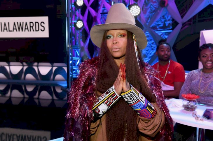 Erykah Badu attends BET's Social Awards 2018 at Tyler Perry Studio on February 11, 2018 in Atlanta, Georgia. | Photo by Paras Griffin/Getty Images for BET