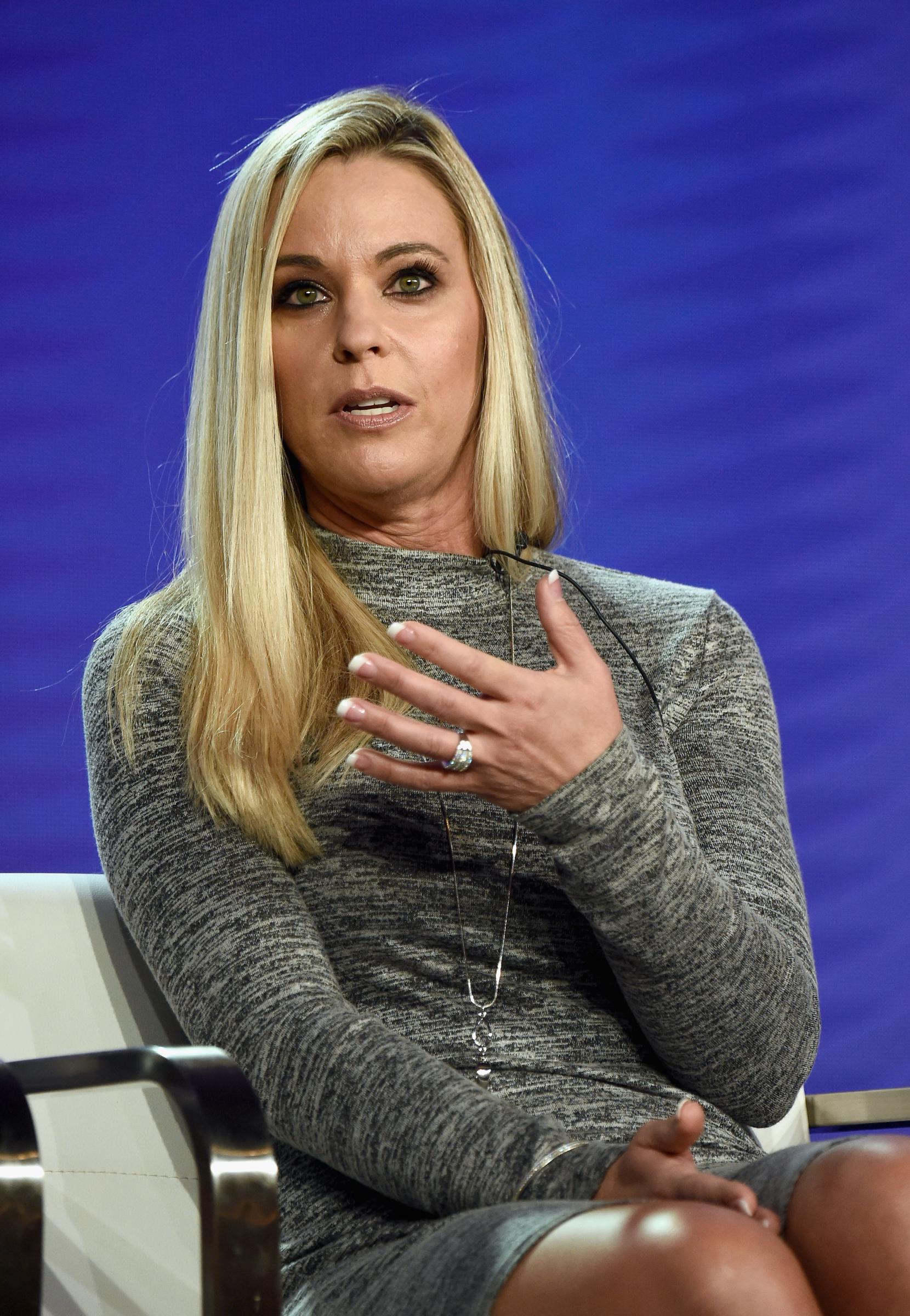 Kate Gosselin of 'Kate Plus Date' speaks onstage during the TLC portion of the Discovery Communications Winter 2019 TCA Tour at the Langham Hotel on February 12 in Pasadena, California. | Source: Getty Images