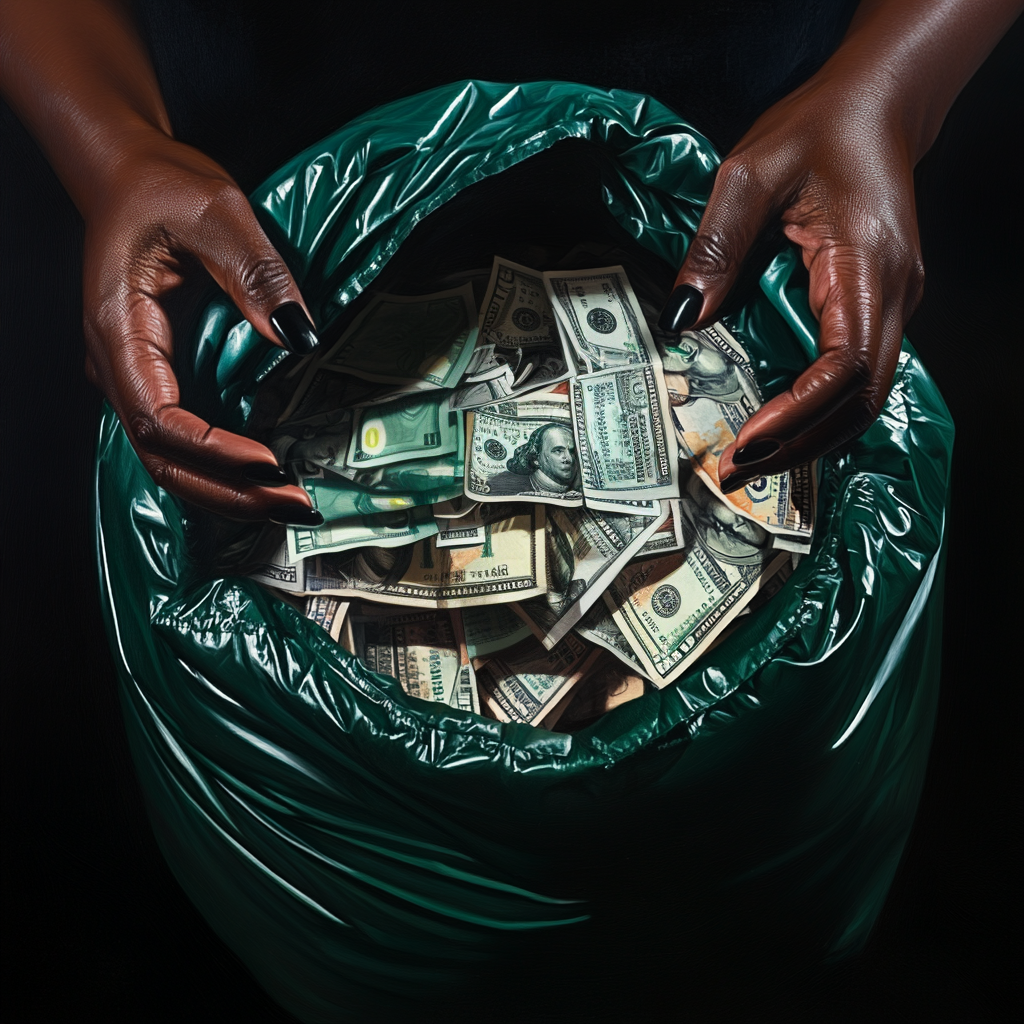 A bag full of money | Source: Midjourney