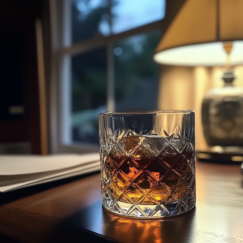 A drink on a table | Source: Midjourney