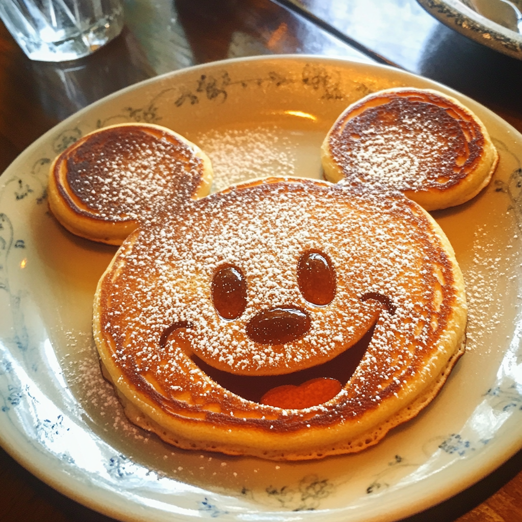 A cute pancake on a plate | Source: Midjourney