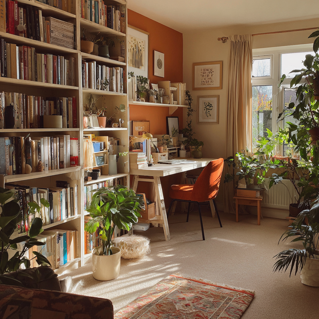 A cozy home office | Source: Midjourney