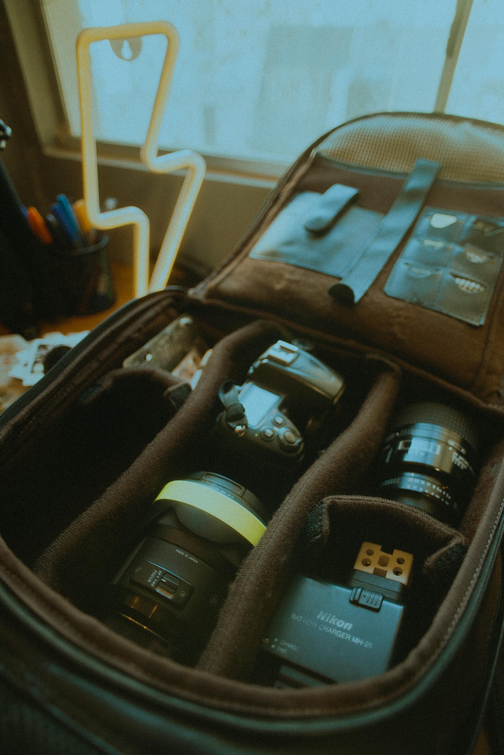 Camera accessories in a bag | Source: Pexels