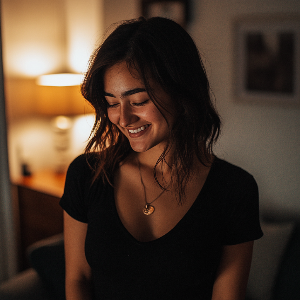 A smiling woman in a black sweater | Source: Pexels