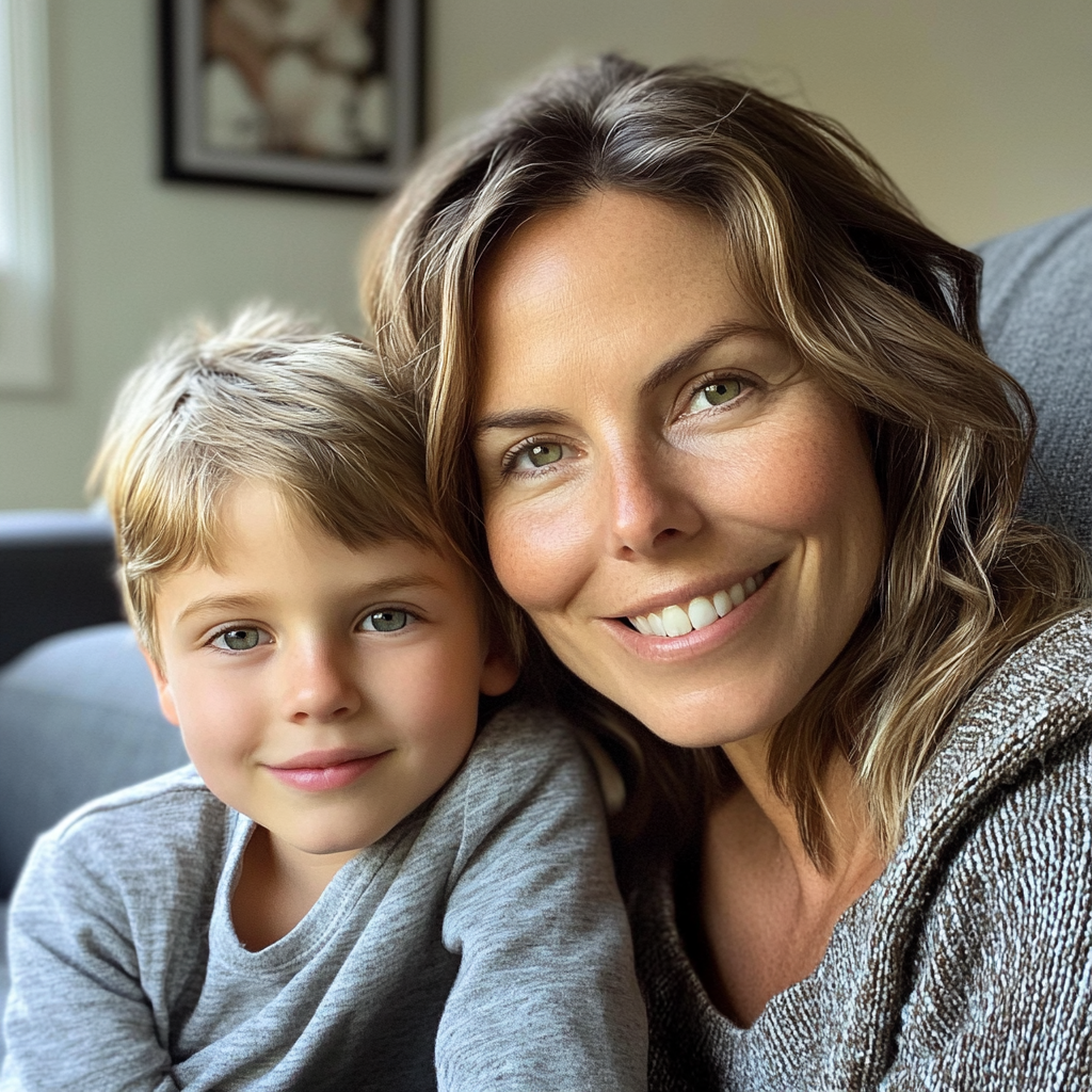 A happy mother and son duo | Source: Midjourney