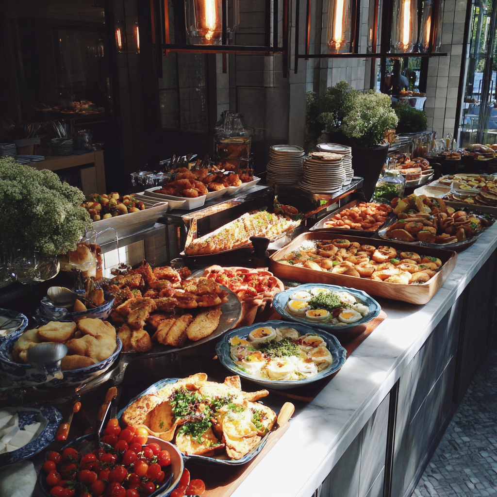 A brunch buffet at a restaurant | Source: Midjourney