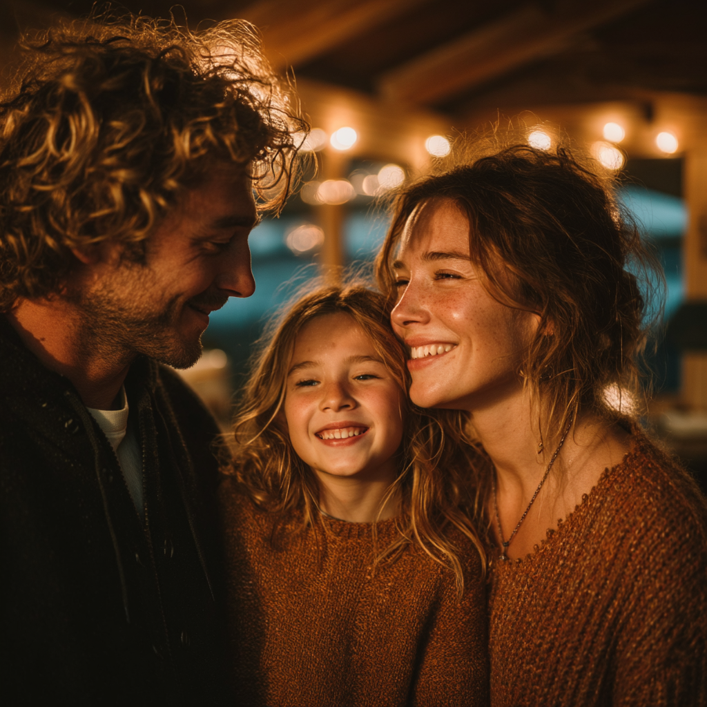 A happy family of three | Source: Midjourney