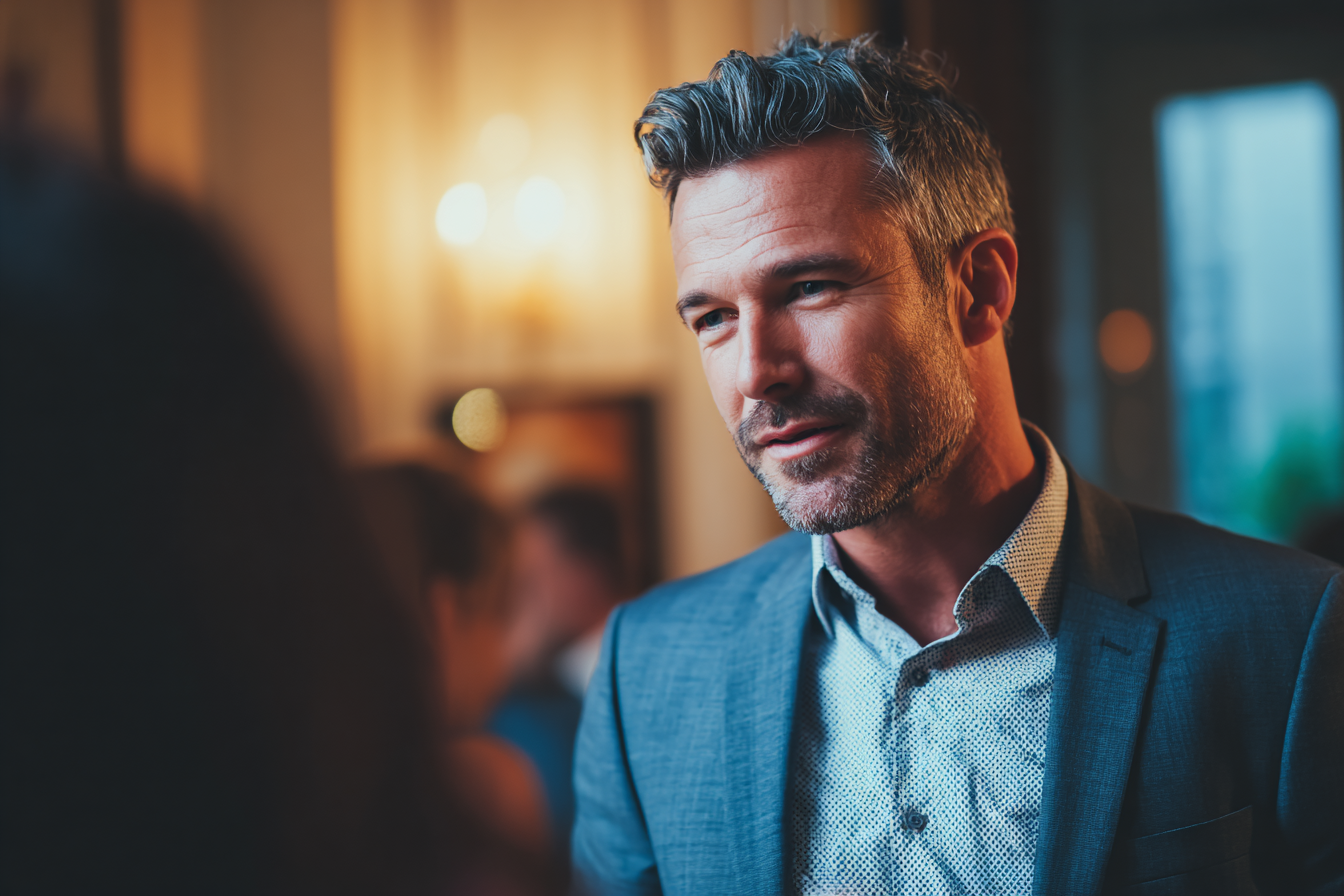 A man talking | Source: Midjourney