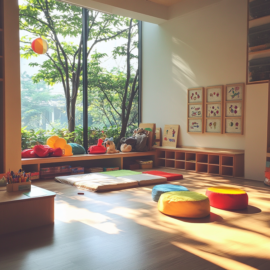 The interior of a learning center | Source: Midjourney