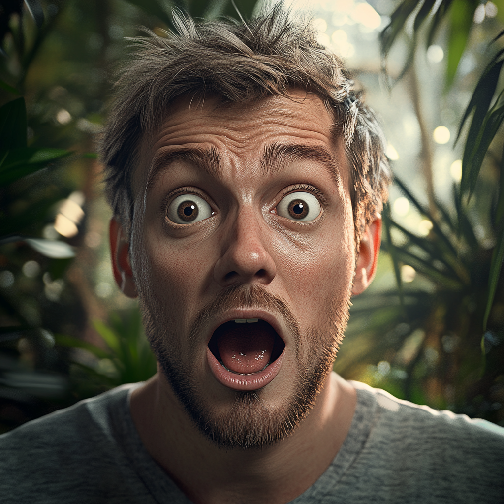 A shocked man | Source: Midjourney