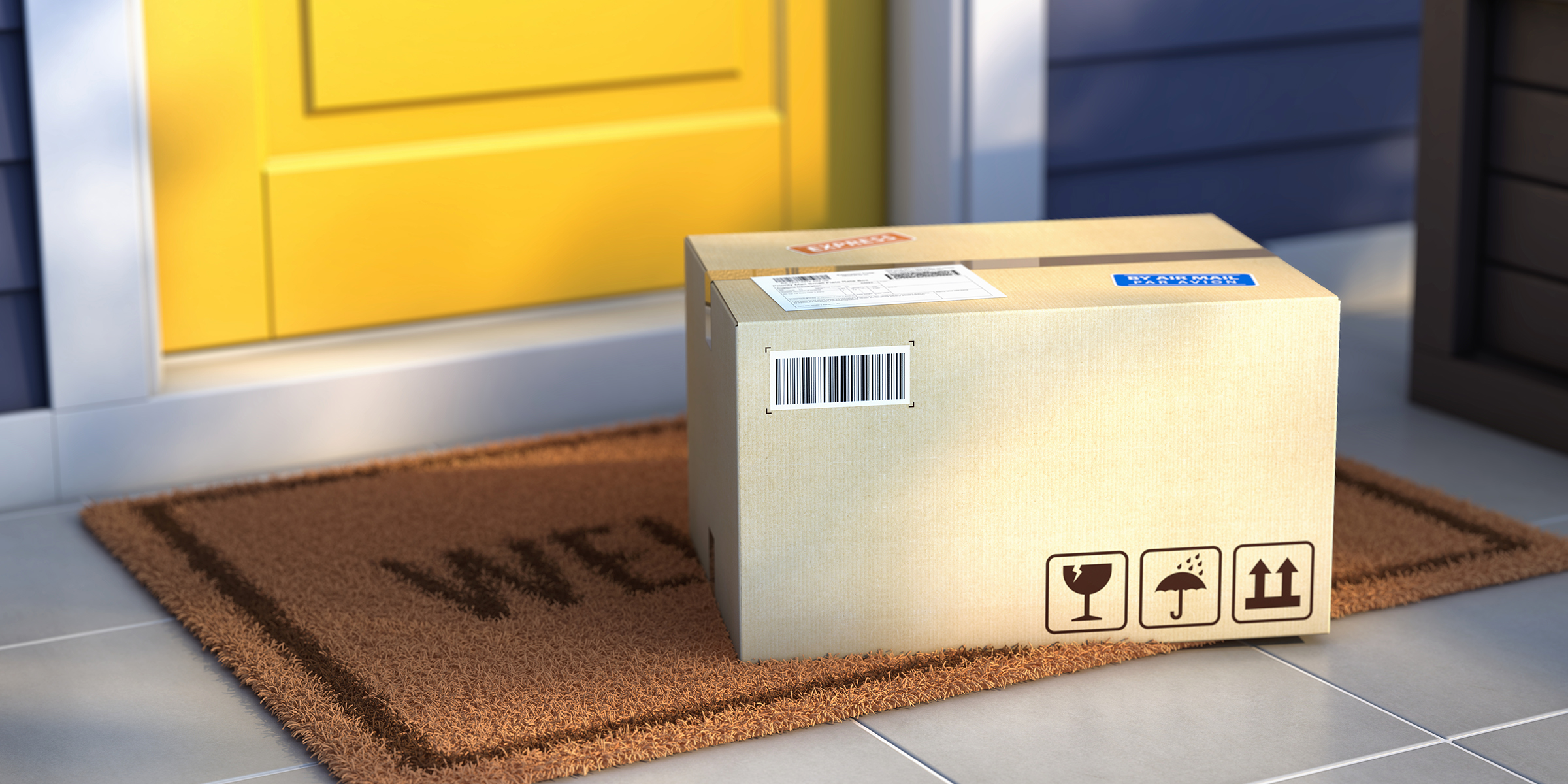 A package on a doorstep | Source: Shutterstock