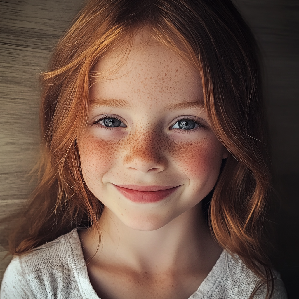 A smiling little girl | Source: Midjourney