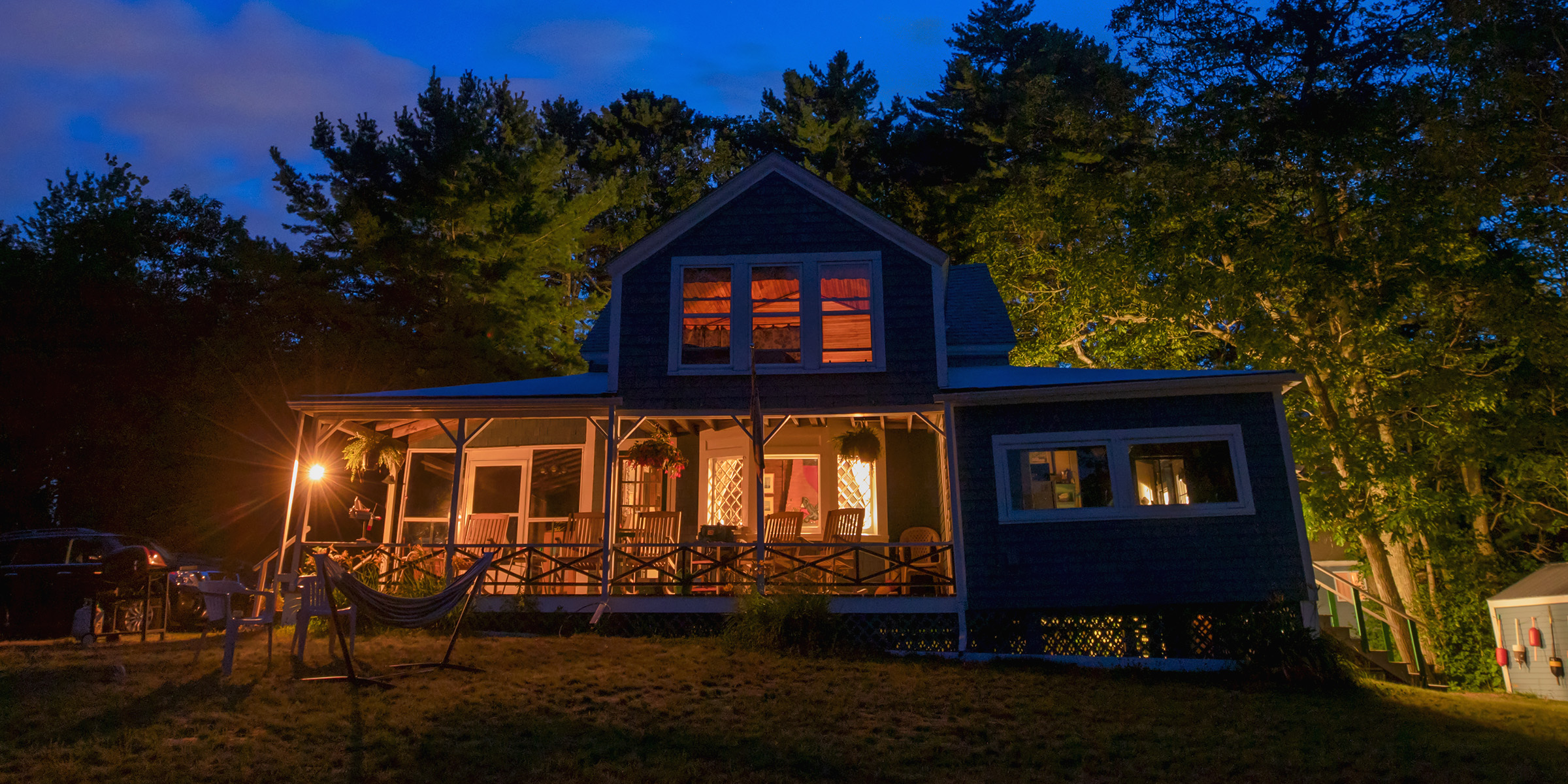 A house at night | Source: Shutterstock