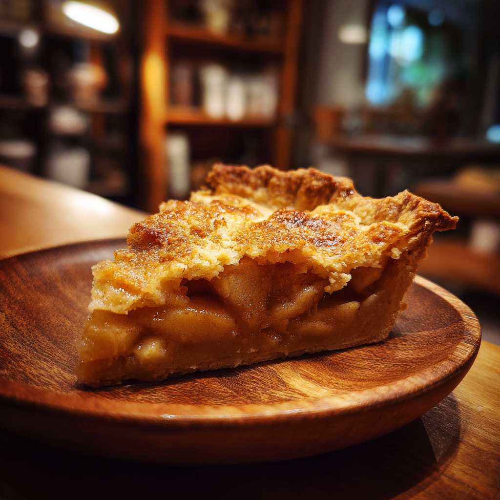 A slice of apple pie | Source: Midjourney
