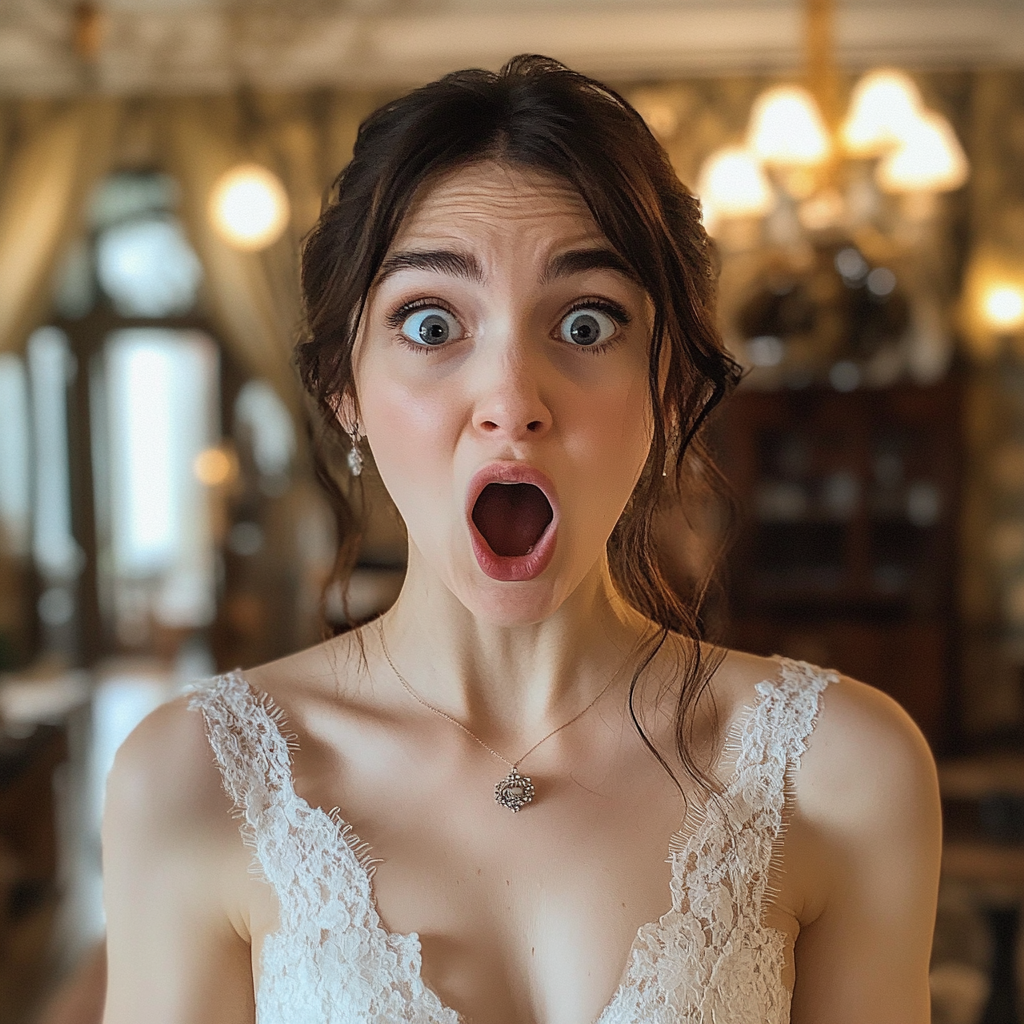 A shouting bride | Source: Midjourney