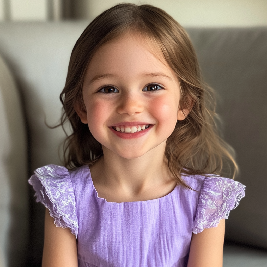 A smiling little girl | Source: Midjourney