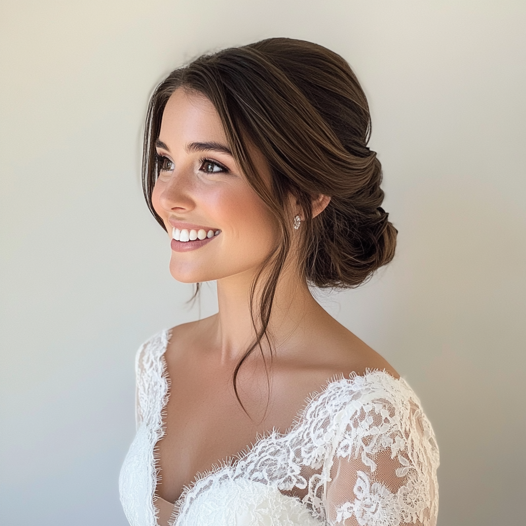 A smiling bride | Source: Midjourney
