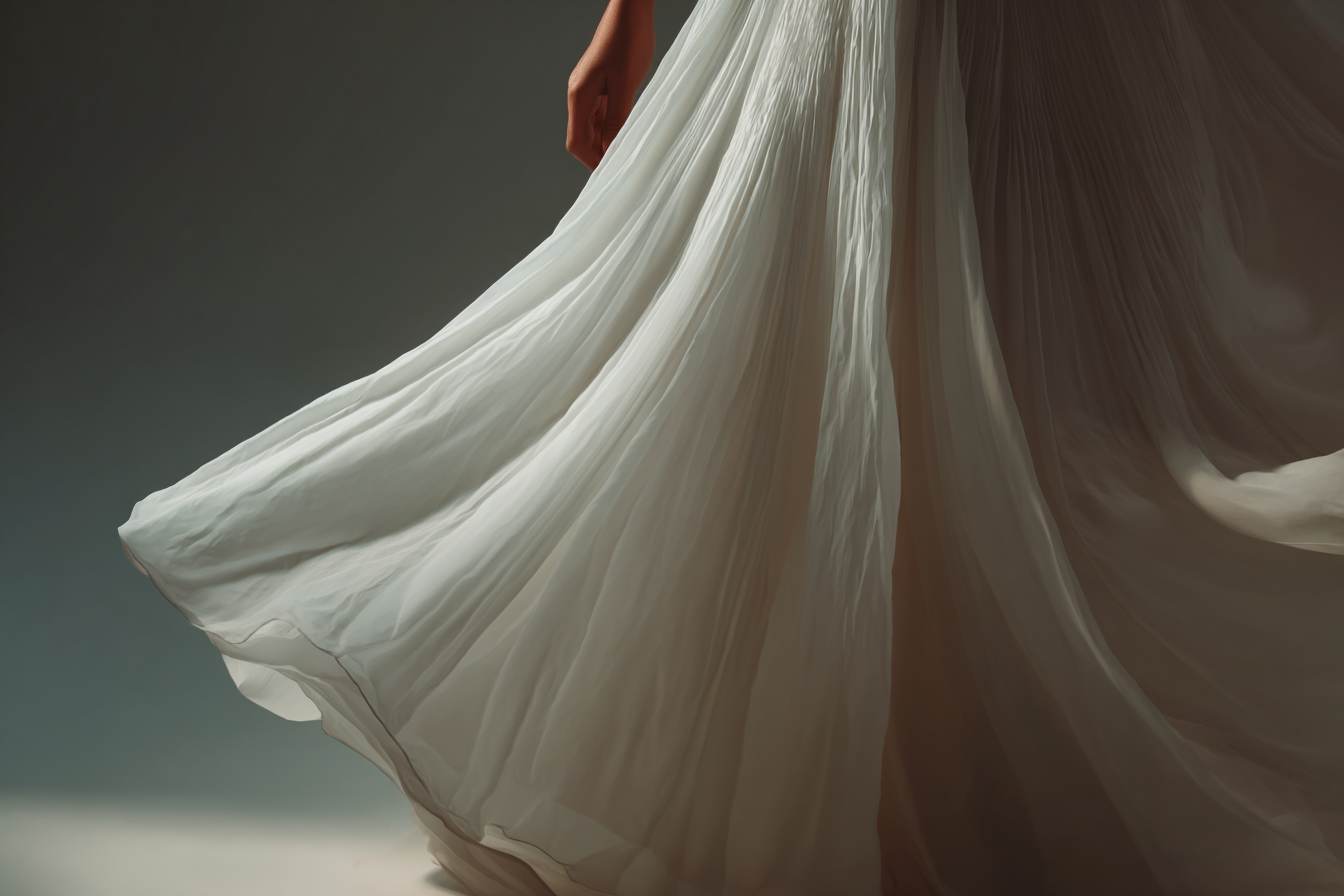 A woman in a white dress | Source: Midjourney