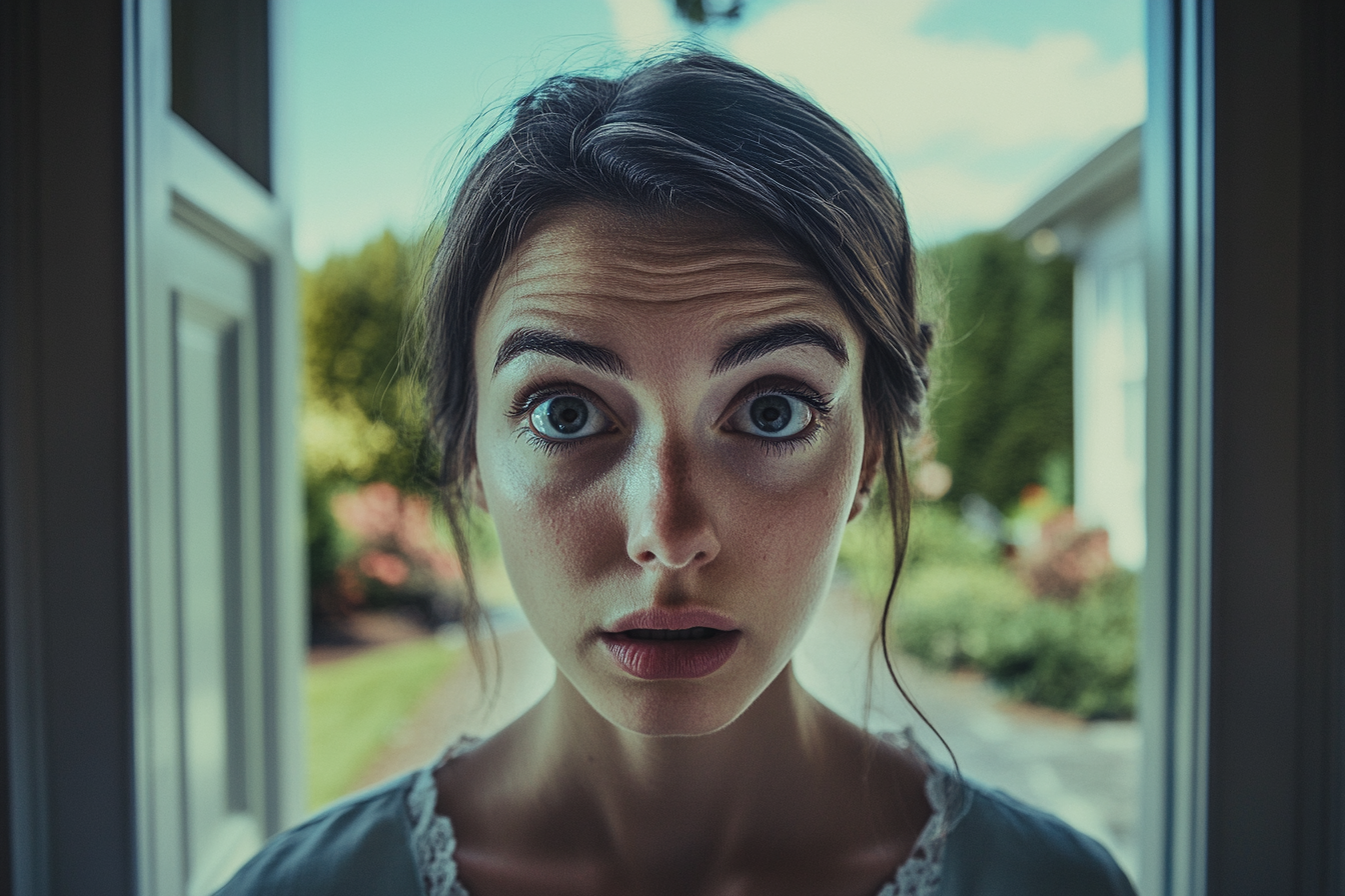 Une femme regarde en état de choc | Source : Midjourney