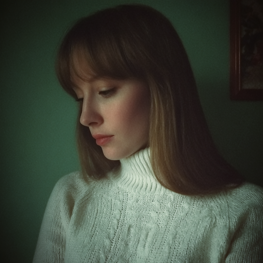 A pensive woman standing in a bedroom | Source: Midjourney