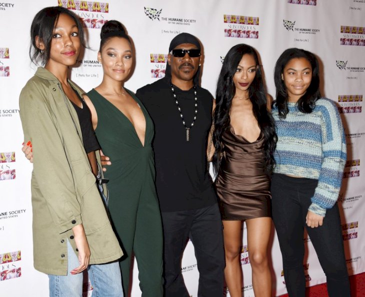 Zola Murphy, Bria Murphy, Eddie Murphy, Shayne Murphy and Bella Murphy arrives to the "SUBCONSCIOUS" by Bria Murphy Opening on November 20, 2016 in Hollywood, CA | Photo: Shutterstock