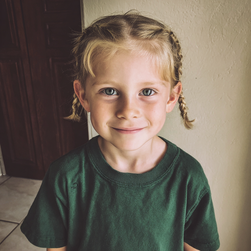 A little boy with braided hair | Source: Midjourney