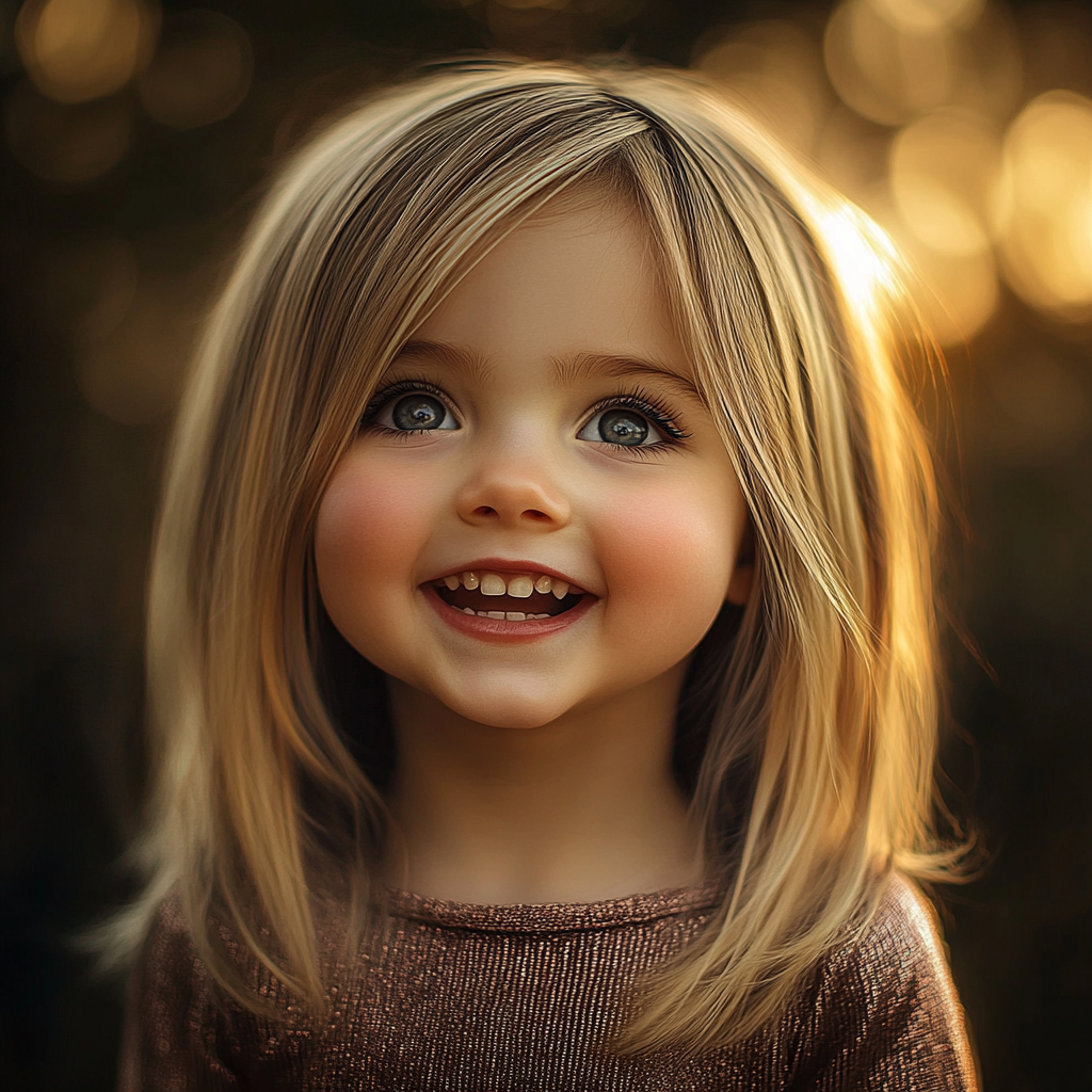 A happy little girl | Source: Midjourney