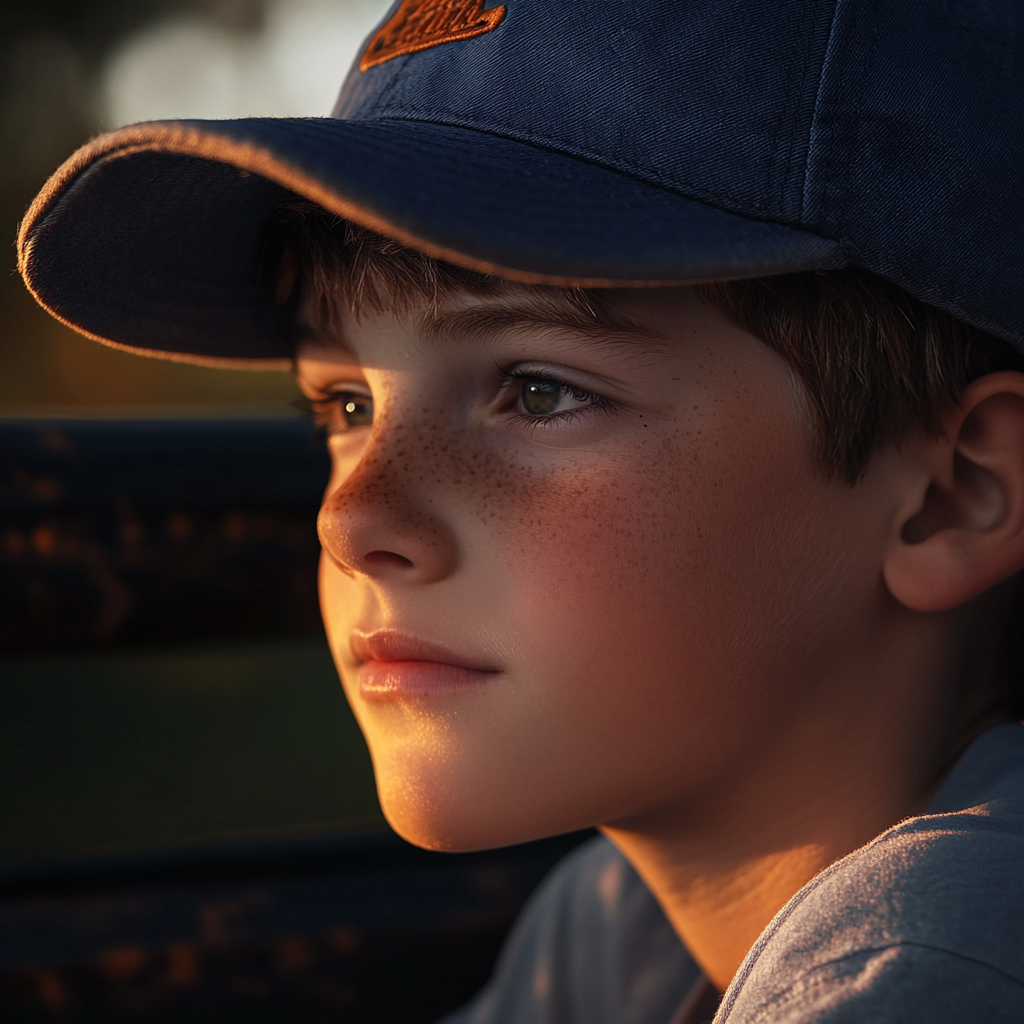 A boy wearing a baseball cap | Source: Midjourney