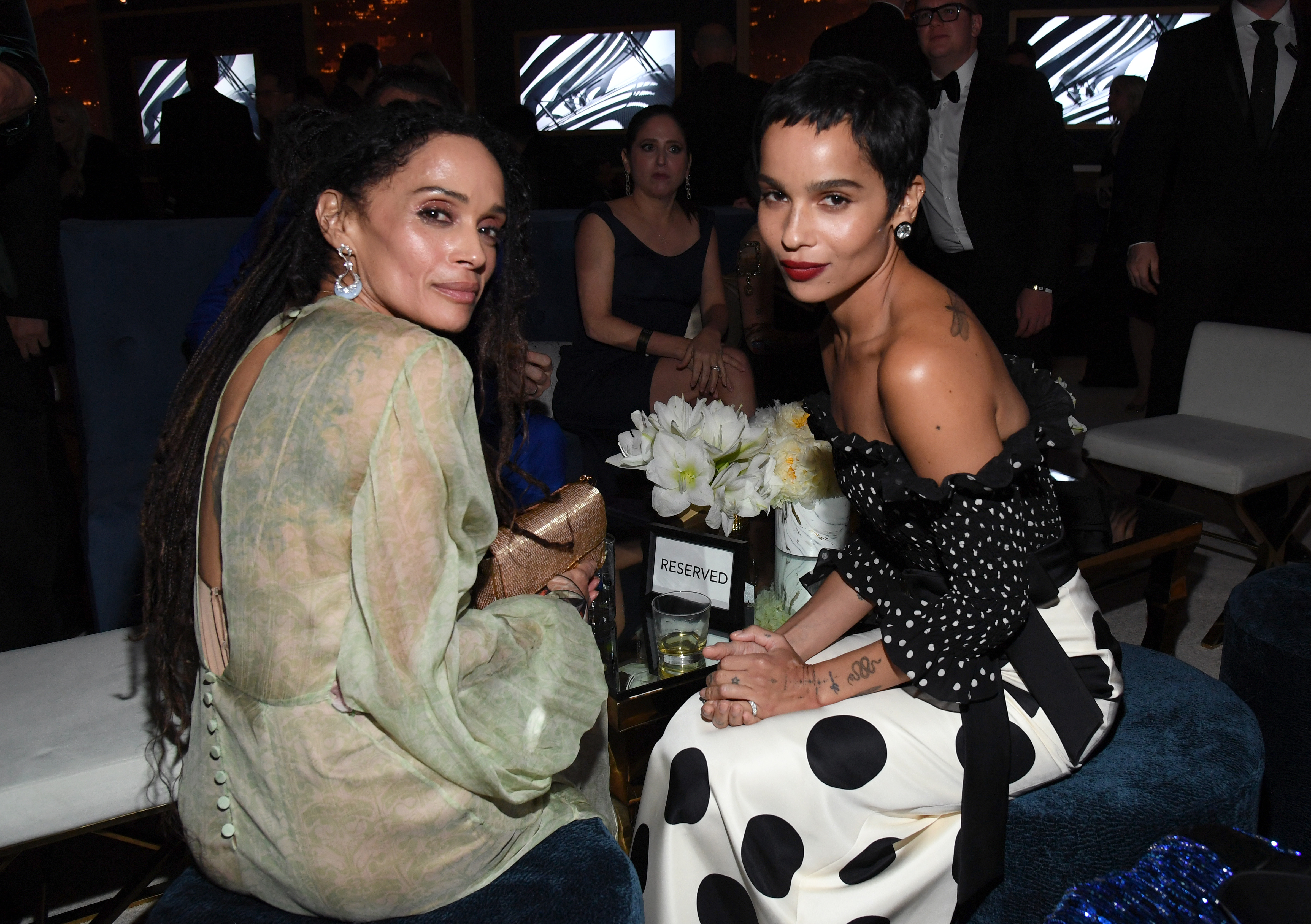 Lisa Bonet and Zoë Kravitz attend The 2020 InStyle And Warner Bros. 77th Annual Golden Globe Awards Post-Party at The Beverly Hilton Hotel on January 05, 2020 in Beverly Hills, California. | Source: Getty Images