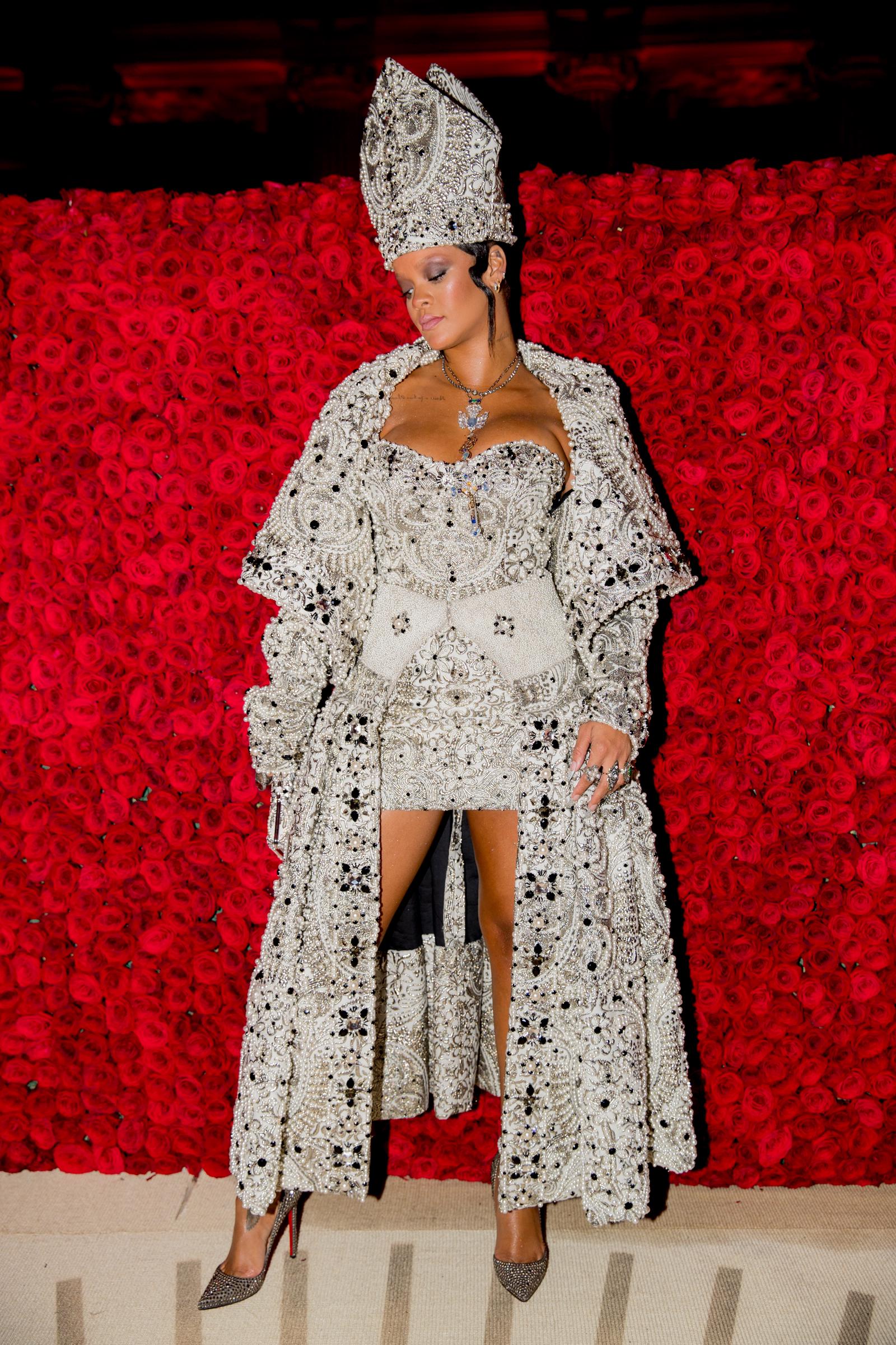 Rihanna at the 2018 Met Gala on May 7 in New York. | Source: Getty Images