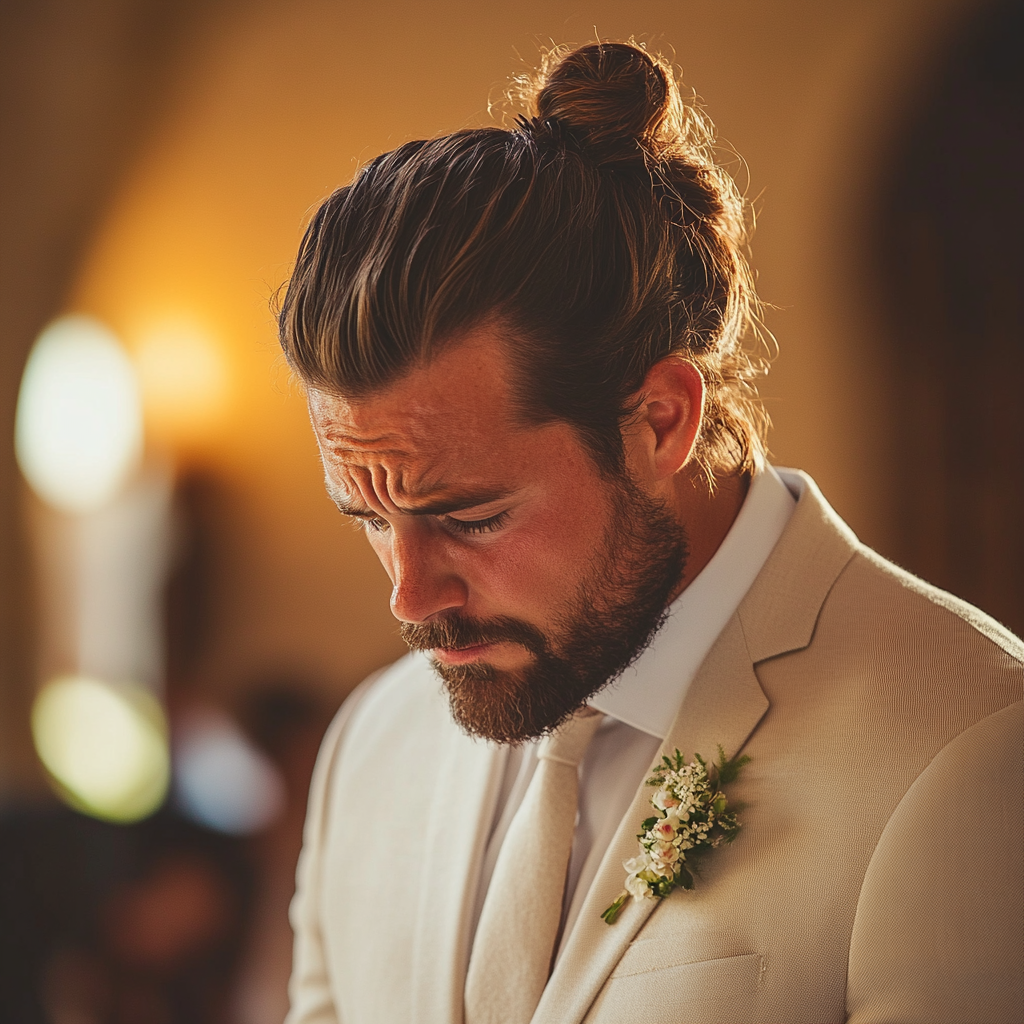 An upset groom | Source: Midjourney