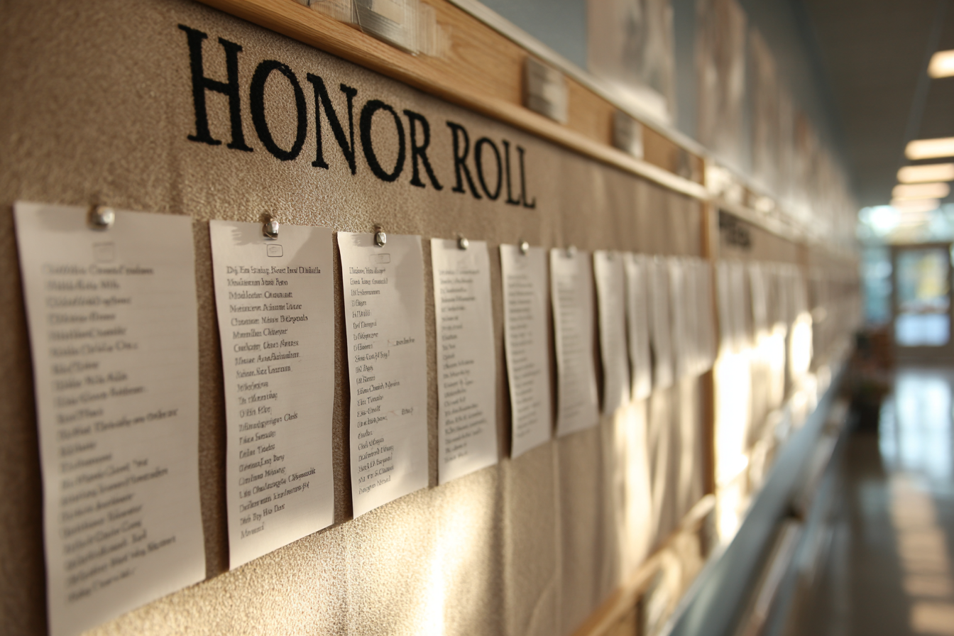 A school bulletin board | Source: Midjourney