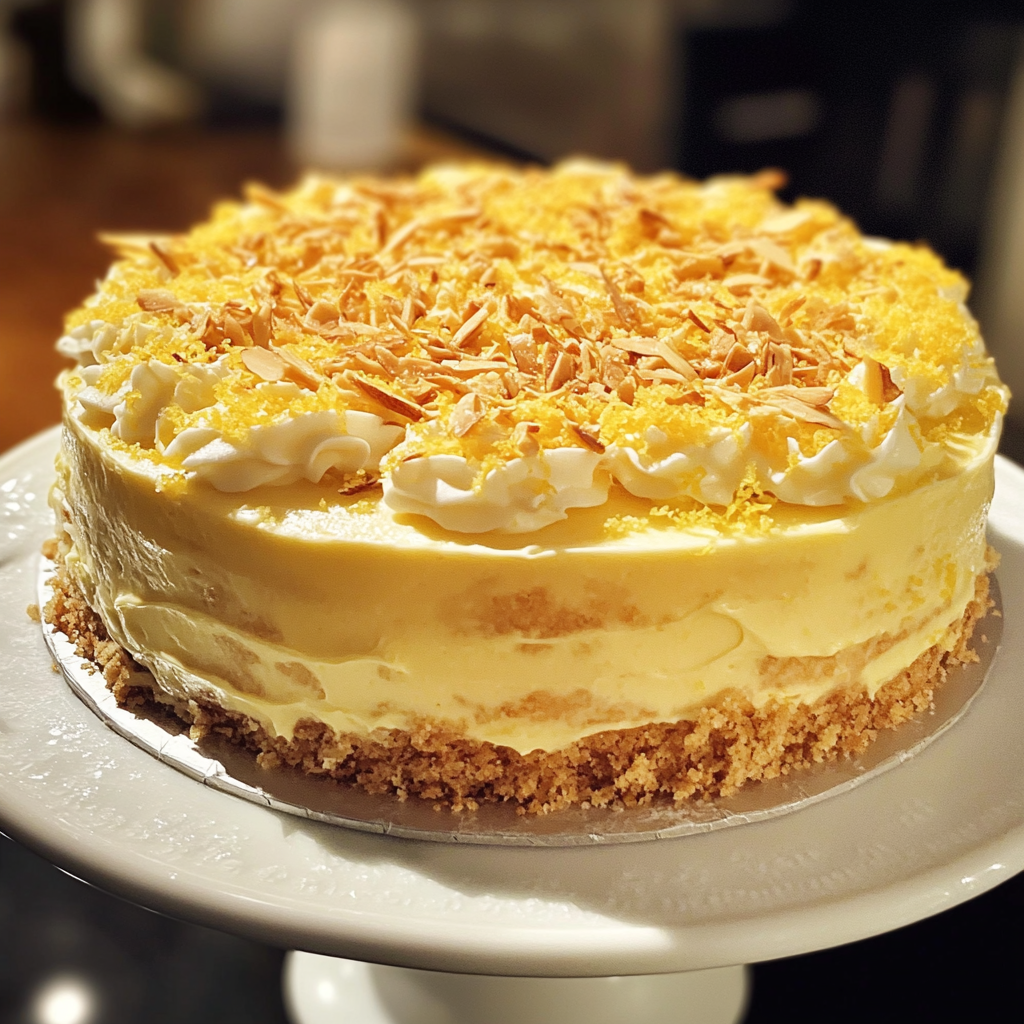A cake on a platter | Source: Midjourney