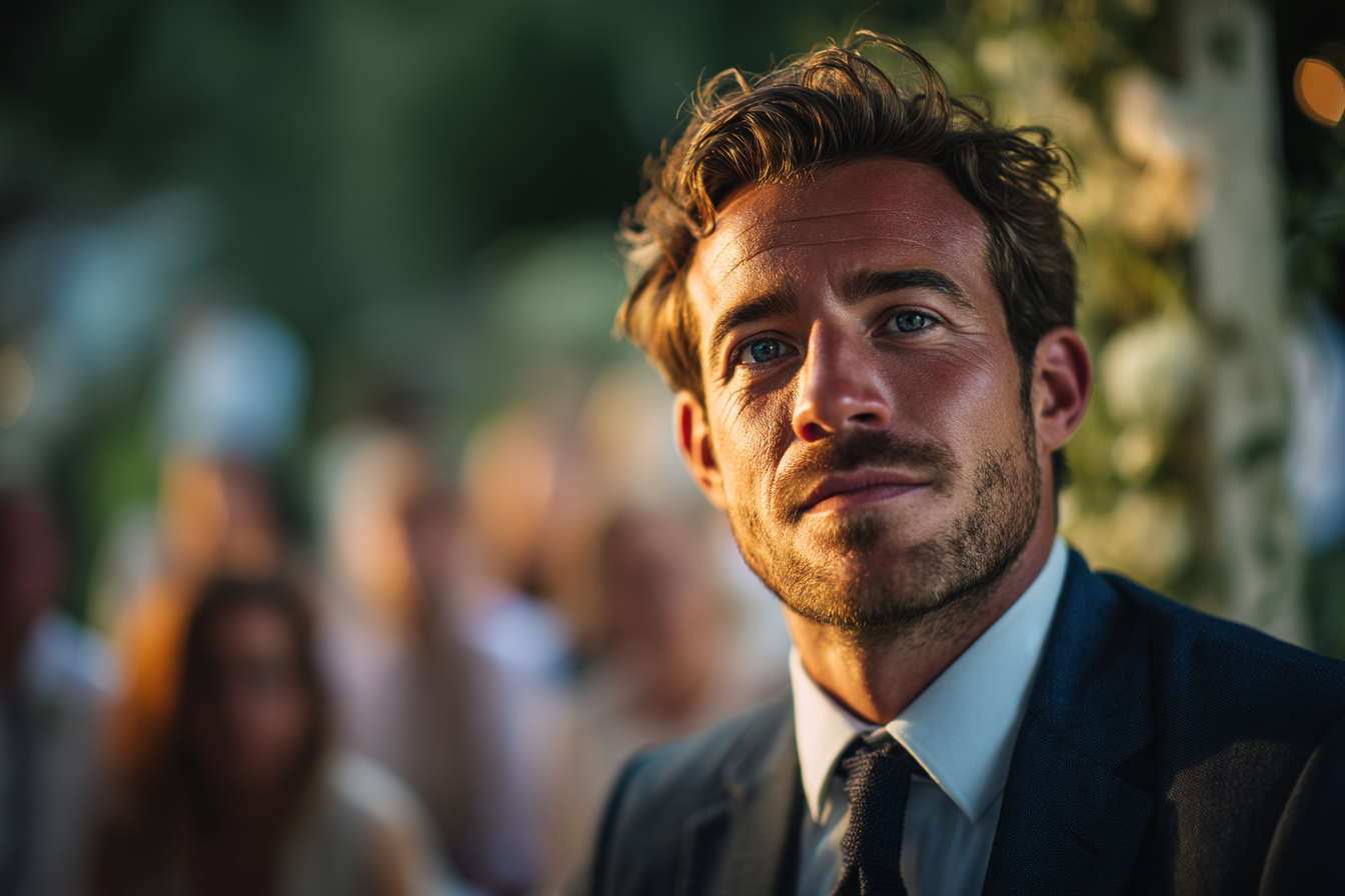 A man at his wedding | Source: Midjourney