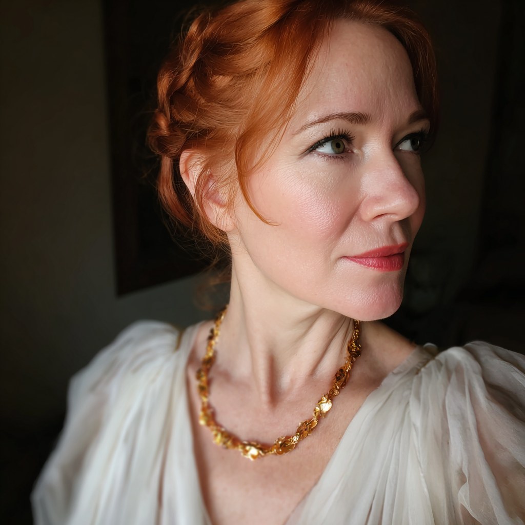 A woman wearing a white dress | Source: Midjourney