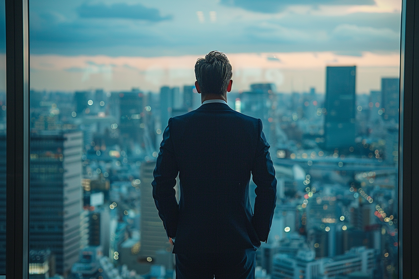 A man standing in an office | Source: Midjourney