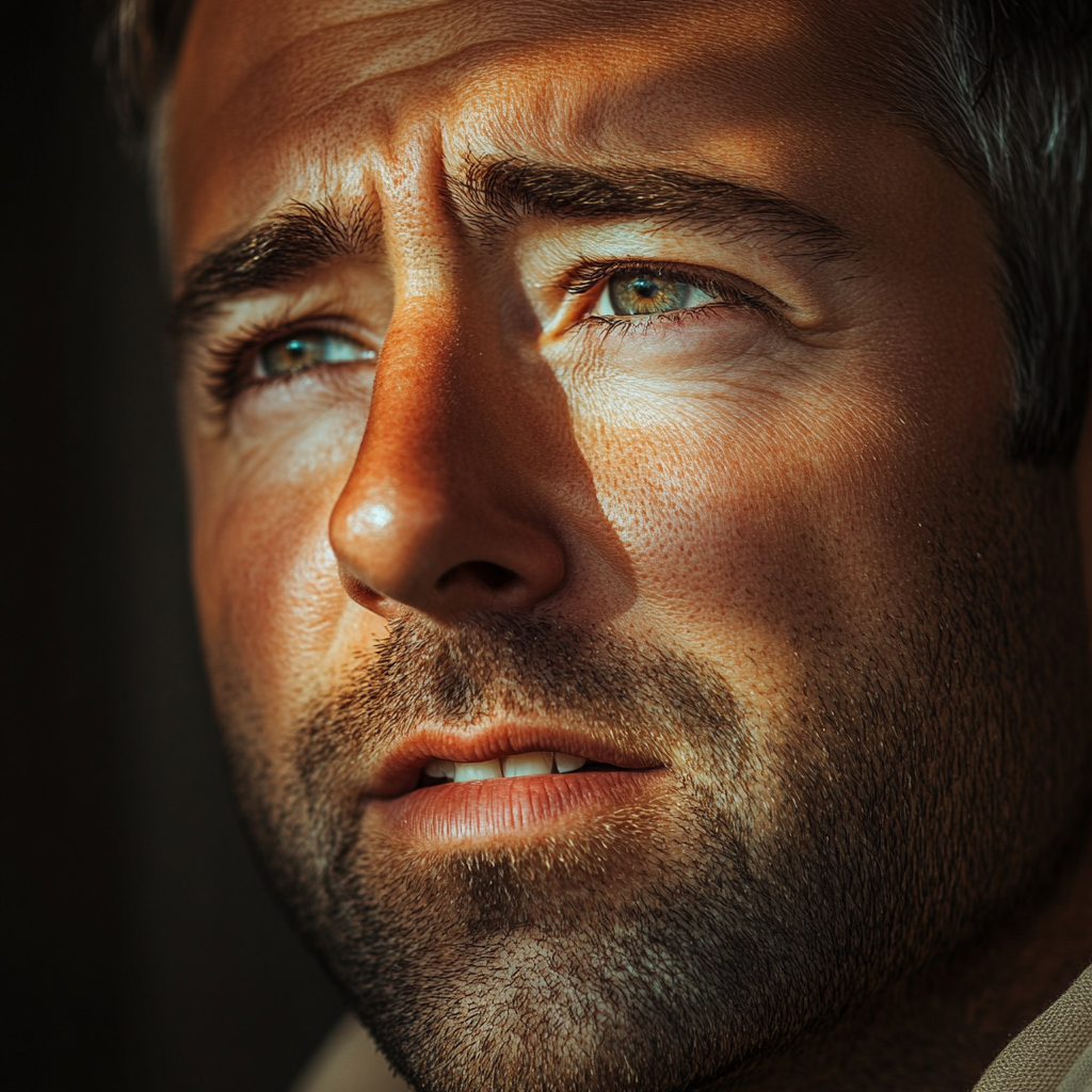 A stunned man staring | Source: Midjourney