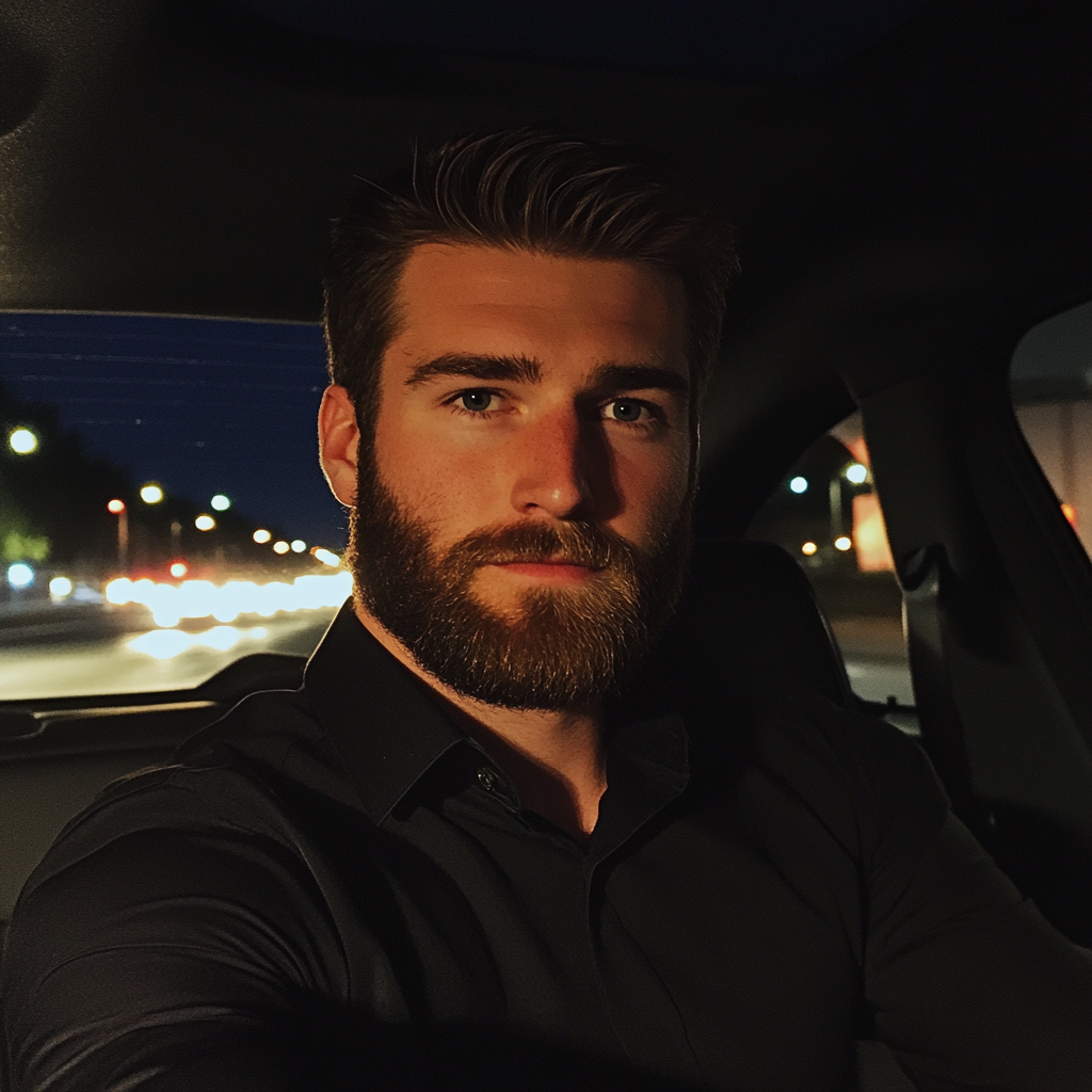A pensive man driving a car | Source: Midjourney