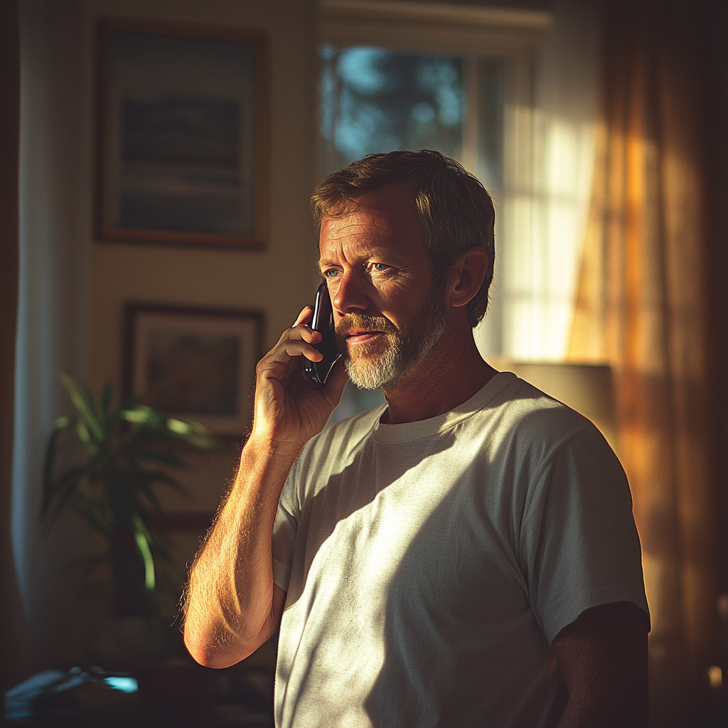 A man on a call | Source: Midjourney