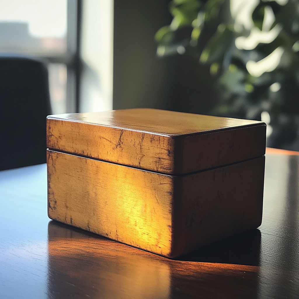 A box on a table | Source: Midjourney