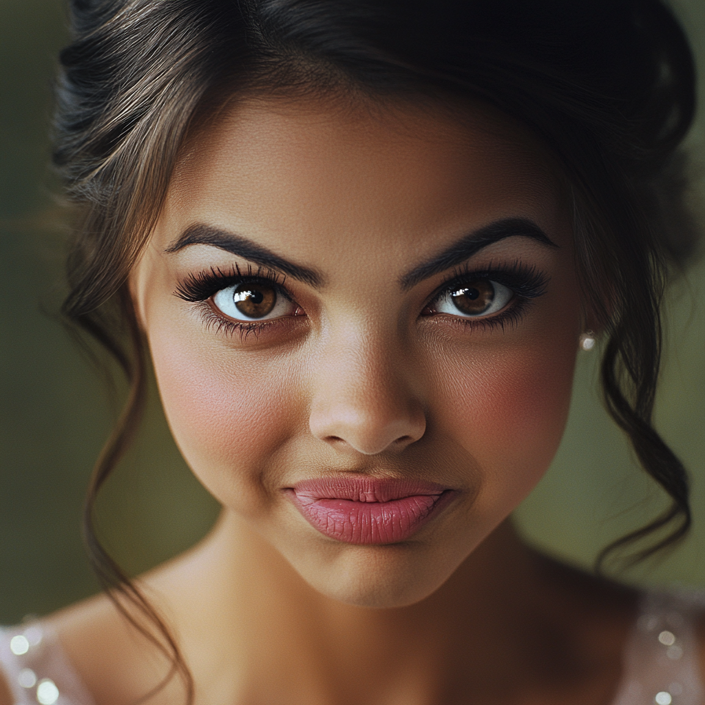A sneering woman's face | Source: Midjourney