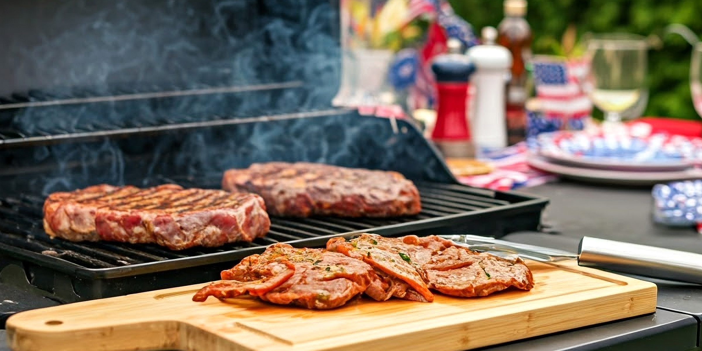 Meat grilling on a barbecue | Source: Shutterstock