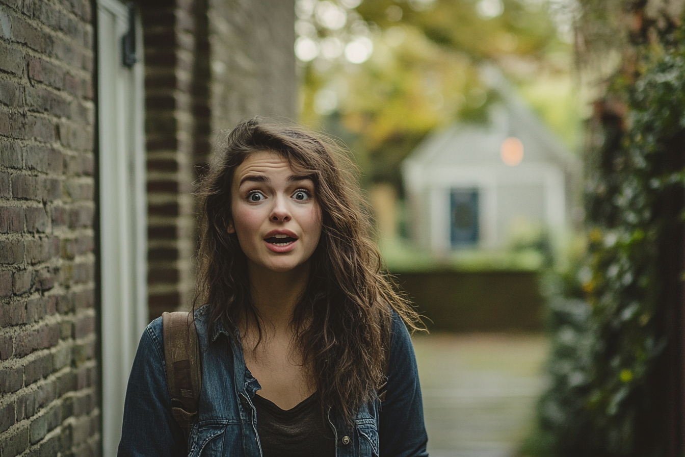 An incredulous woman speaking to someone | Source: Midjourney