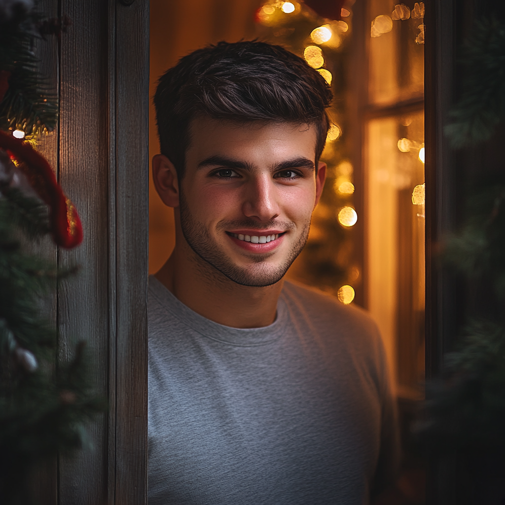 A young man smiling | Source: Midjourney